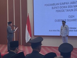 Darmawangsyah Resmi Dilantik Jadi Bupati Gowa Gantikan Husniah