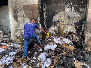 Gudang Kantor KPU Talaud Terbakar Diduga Akibat Korsleting