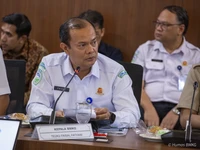 Kepala BMKG Teuku Faisal Fathani dalam Rapat Koordinasi Terbatas Bidang Pangan di Kantor Kementerian Koordinator Bidang Pangan, Jakarta, Senin (26/10/2026). (Dok. BMKG)