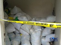 Menteri Pertanian sekaligus Kepala Badan Pangan Nasional (Bapanas) Amran Sulaiman saat menyidak jalan Kayu Manis 10, Jakarta Timur, Rabu (28/10/2026). (CNBC Indonesia/Martyasari Rizky)