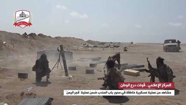 Yemen forces release footage of fighting near Bab el-Mandeb