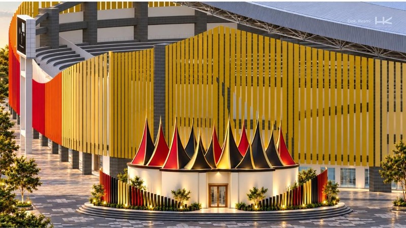 PT Hutama Karya (Persero) mendampingi Chief Operating Officer (COO) Badan Pengelola Investasi (BPI) Danantara sekaligus Kepala Badan Pengaturan (BP) BUMN, Donny Oskaria, dan Wakil Ketua Komisi VI DPR RI, Andre Rosiade, meninjau proyek pembangunan Stadion H. Agus Salim di Kota Padang, Sumatera Barat, Selasa (27/10/2026).