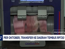 Transfer ke Daerah Tembus Rp720 Triliun