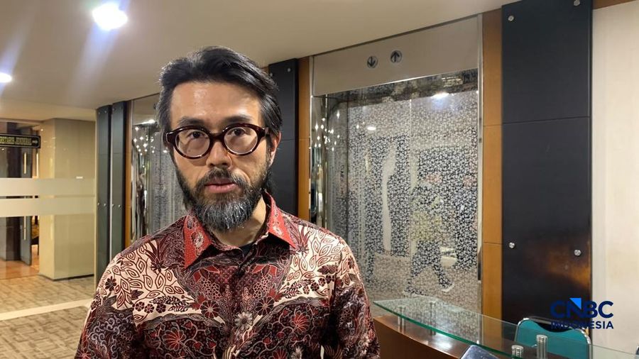 Wakil Ketua Asosiasi Produsen Perhiasaan Indonesia Arief Budiman saat ditemui di kantor Kementerian Perindustrian, Jakarta Selatan, Rabu (28/10/2026). (CNBC Indonesia/Fergi Nadira)