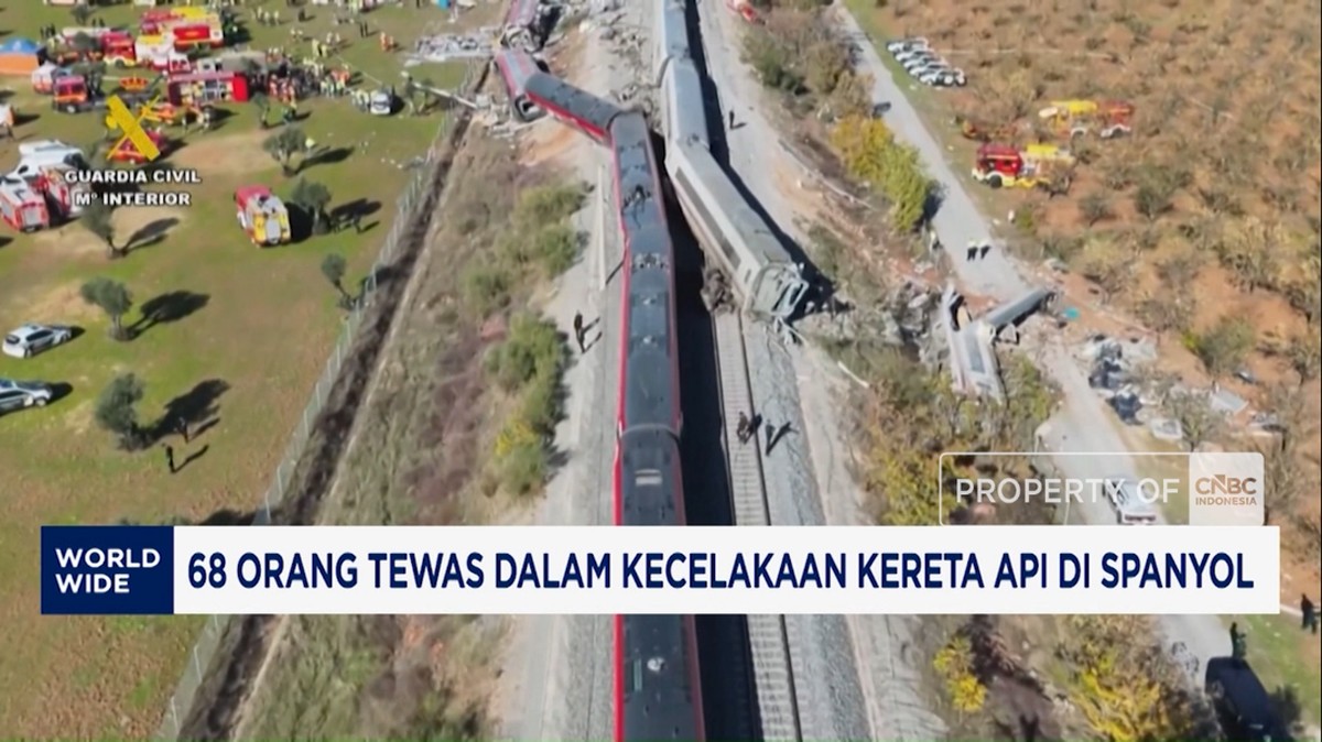 Video: 68 Orang Tewas dalam Kecelakaan Kereta Api di Spanyol