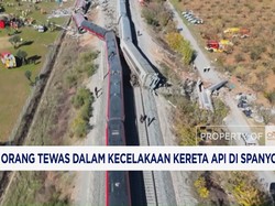68 Orang Tewas dalam Kecelakaan Kereta Api di Spanyol