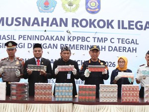 Bea Cukai Tegal-Pemkab Brebes Berantas Rokok-Miras Ilegal Senilai Rp 7,93 M