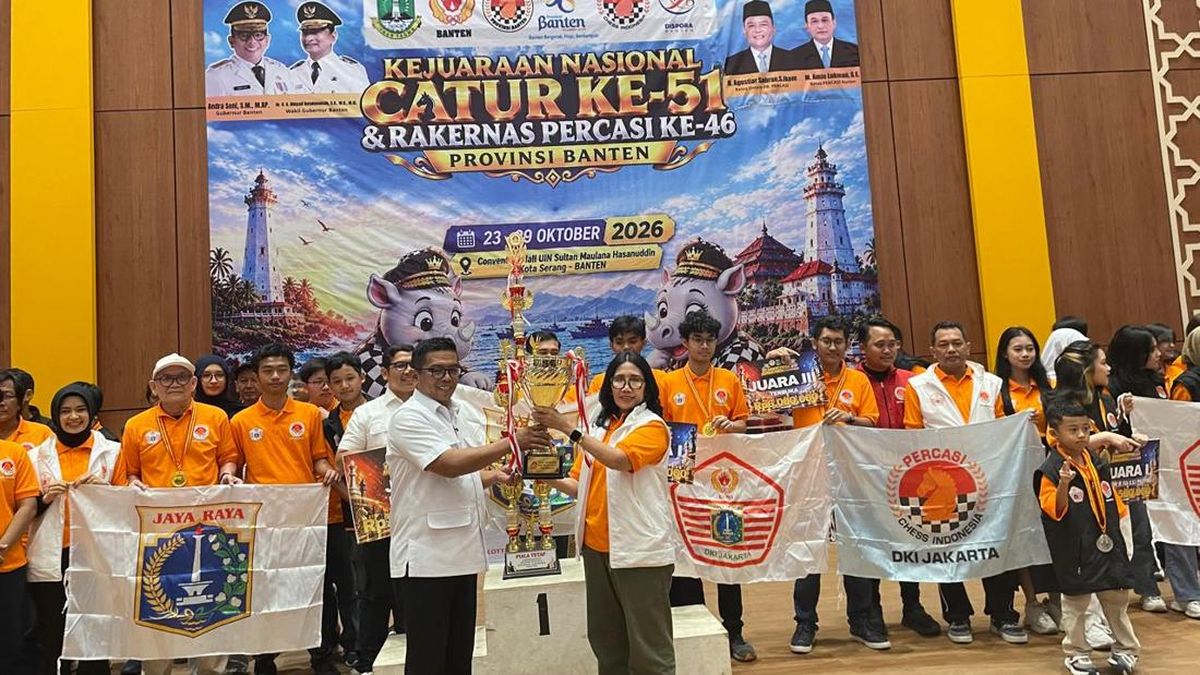 Percasi Tuntas Gelar Kejurnas Catur 2026, Jakarta Hat-trick Juara Umum — NadiKabar.com