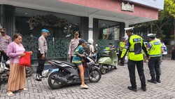 25 Pelanggar Lalu Lintas di Jalan Raya Puputan Denpasar Ditindak Polda Bali