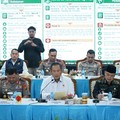 Konferensi pers penegakan hukum terkait kebakaran hutan dan lahan di Pontianak, Kalimantan Barat. (Dok. Humas Polri)