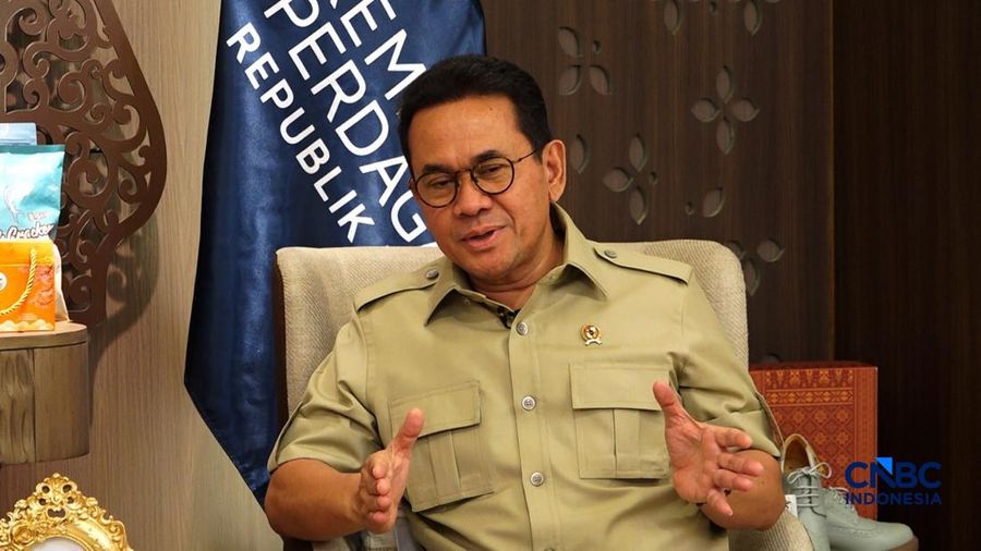 Menteri Perdagangan RI, Budi Santoso saat dalam CNBC Indonesia Awards. (CNBC Indonesia TV)