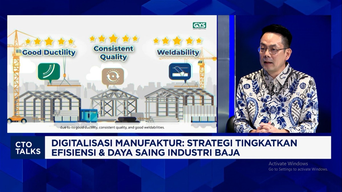 Video: Digitalisasi Pabrik Baja, Produksi Efisien dan Hemat Logistik