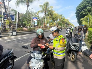 Operasi Patuh Agung 2026 di Tabanan, 11 Pengendara Ditilang-25 Ditegur