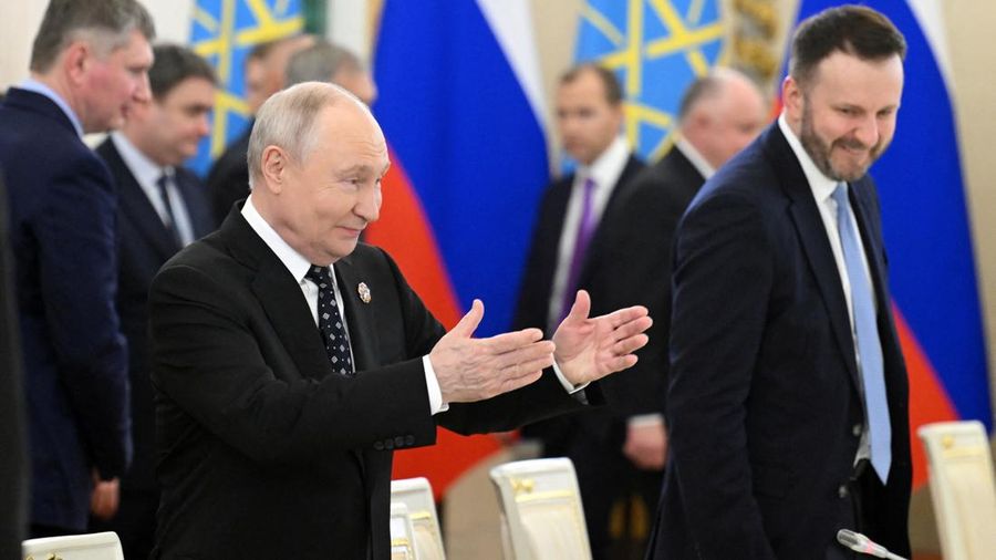 Russian President Vladimir Putin attends a meeting with Ethiopia's Prime Minister Abiy Ahmed at the Grand Kremlin Palace in Moscow, Russia, October 28, 2026. Igor Ivanko/Pool via REUTERS