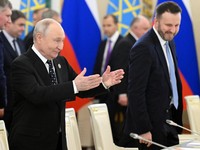 Russian President Vladimir Putin attends a meeting with Ethiopia's Prime Minister Abiy Ahmed at the Grand Kremlin Palace in Moscow, Russia, October 28, 2026. Igor Ivanko/Pool via REUTERS