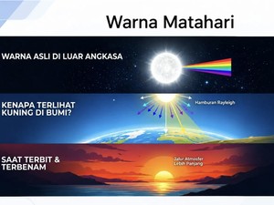 Matahari Terlihat Berwarna Putih di Luar Angkasa tapi Jingga di Bumi, Kok Bisa?