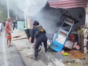 Warung UMKM di Palu Terbakar Imbas Bentrok Warga Nunu vs Anoa