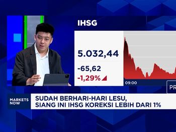 Berhari-hari Lesu Efek MSCI, IHSG Anjlok ke Level 5.000-an