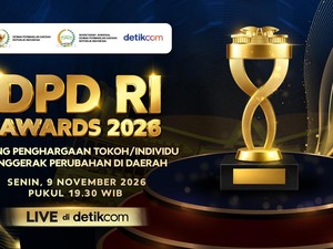 Tayang di detikcom, Malam Puncak DPD RI Awards 2026 Digelar 9 November