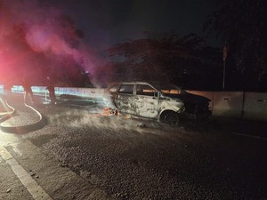 Korsleting Listrik, Minibus di Tol Jagorawi Arah Bogor Kebakaran