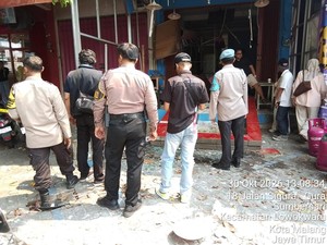 Ledakan Dahsyat Hancurkan Bangunan Laundry di Kota Malang