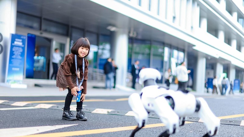 Robot-robot AiMoga dalam ajang Chery International User Summit 2026 di Wuhu, China Oktober 2026 ini. (Dok. Chery)