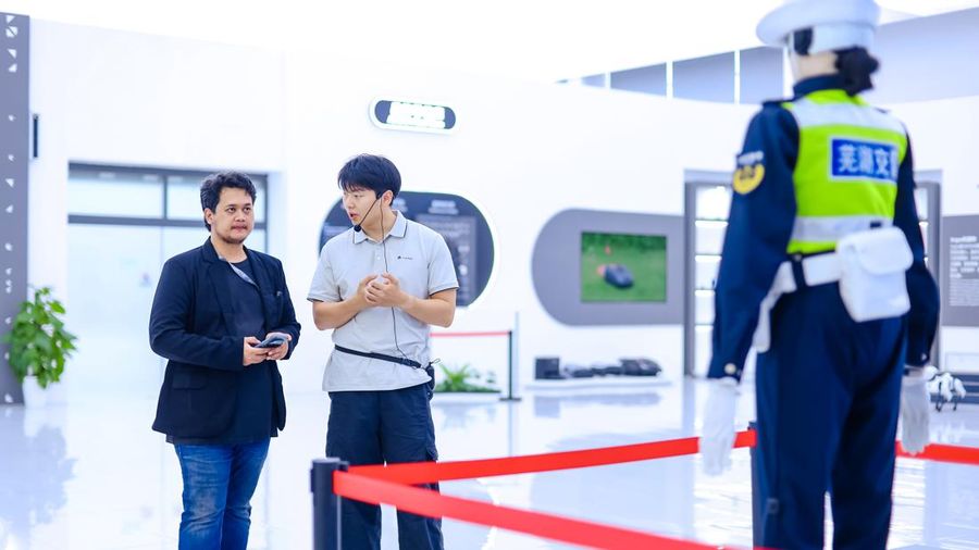 Robot-robot AiMoga dalam ajang Chery International User Summit 2026 di Wuhu, China Oktober 2026 ini. (Dok. Chery)