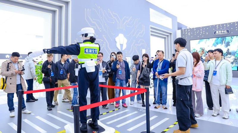 Robot-robot AiMoga dalam ajang Chery International User Summit 2026 di Wuhu, China Oktober 2026 ini. (Dok. Chery)