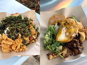 Takut Kolesterol Naik, Orang Malaysia Soroti Bayam Goreng di Ayam Gepuk