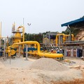 Tampak pipa gas West Natuna Transportation System (WNTS)Pemping yang menghubungkan titik sambung jaringan pipa WNTS dengan fasilitas penerima gas atau Onshore Receiving Facility (ORF) di Pulau Pemping, Kepulauan Riau. Infrastruktur ini menjadi penghu