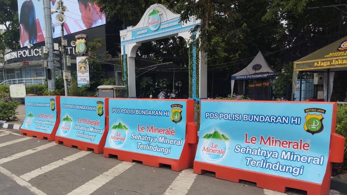 Ilustrasi berita Nasional: Water Barrier Le Minerale di Bundaran HI Sudah Ada Sebelum 29 Oktober